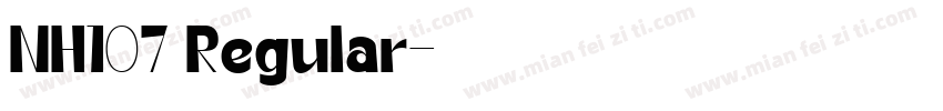 NH107 Regular字体转换